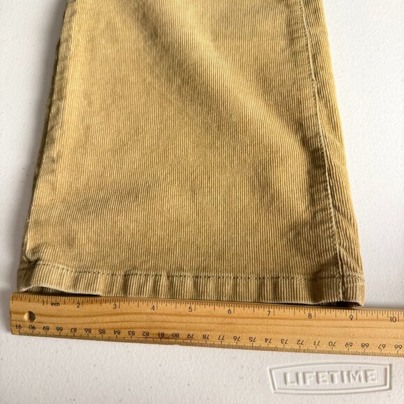 Loft Beige Pants Women's Corduroy Size 29/8 Curvy Boot Mid Rise - Picture 10 of 12